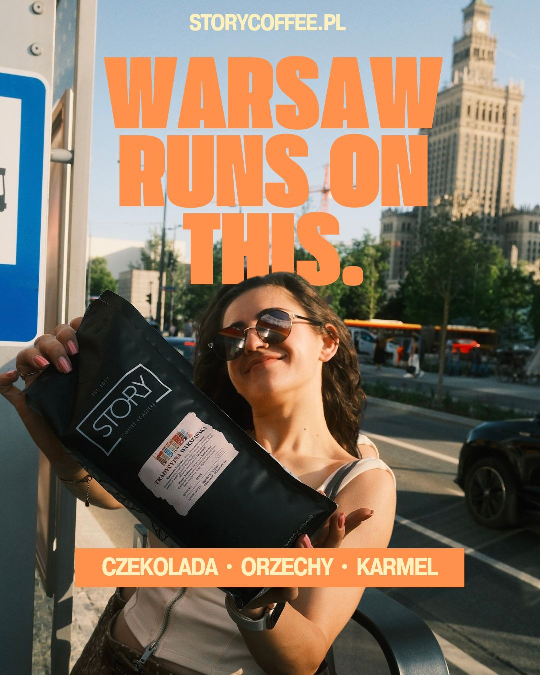 Story Coffee Roasters Facebook ad: Kawa do eskspresu automatycznego