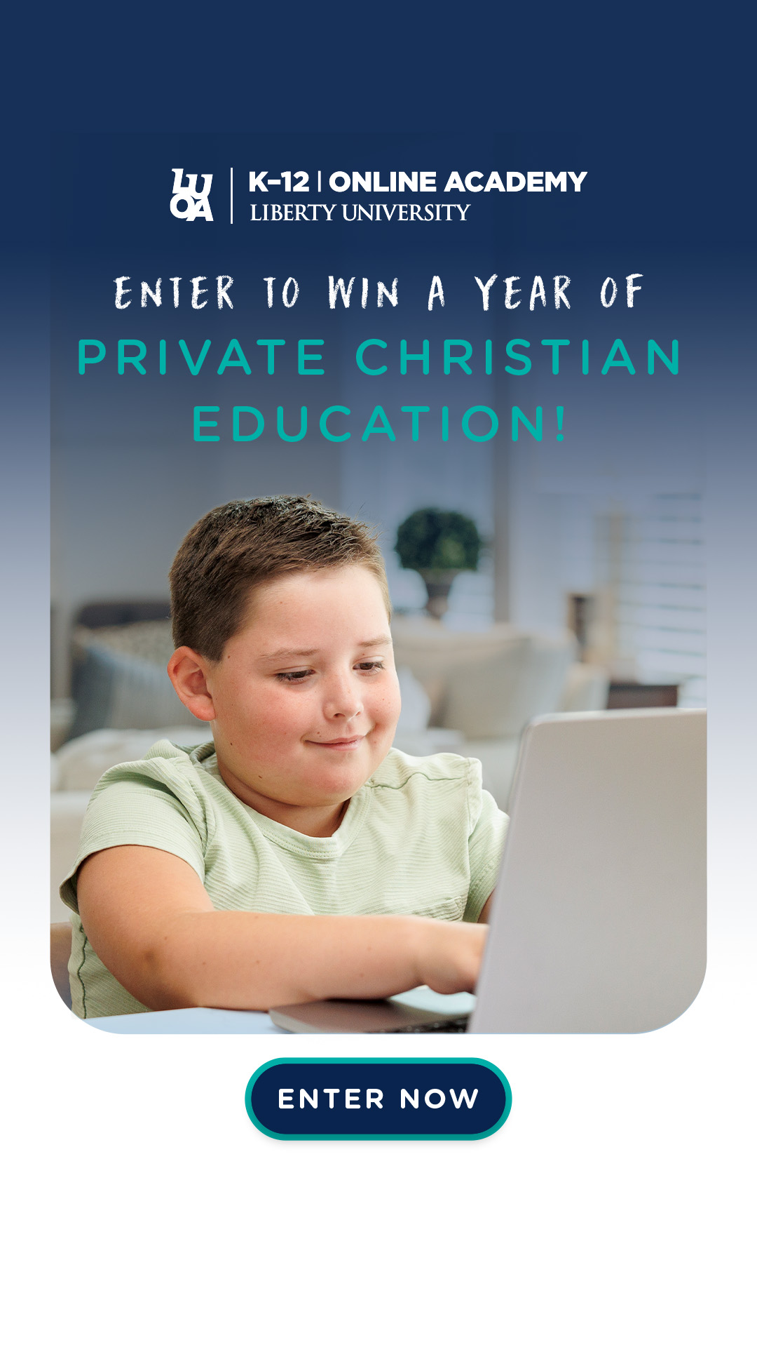 Liberty University Online Academy K-12 Facebook ad