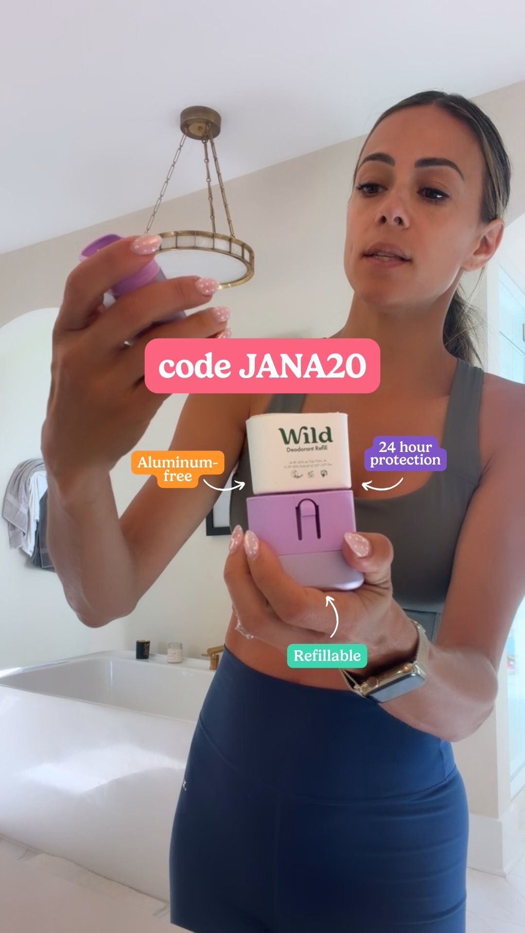 Wild Facebook ad: Get 20% off all Wild products with code JANA20