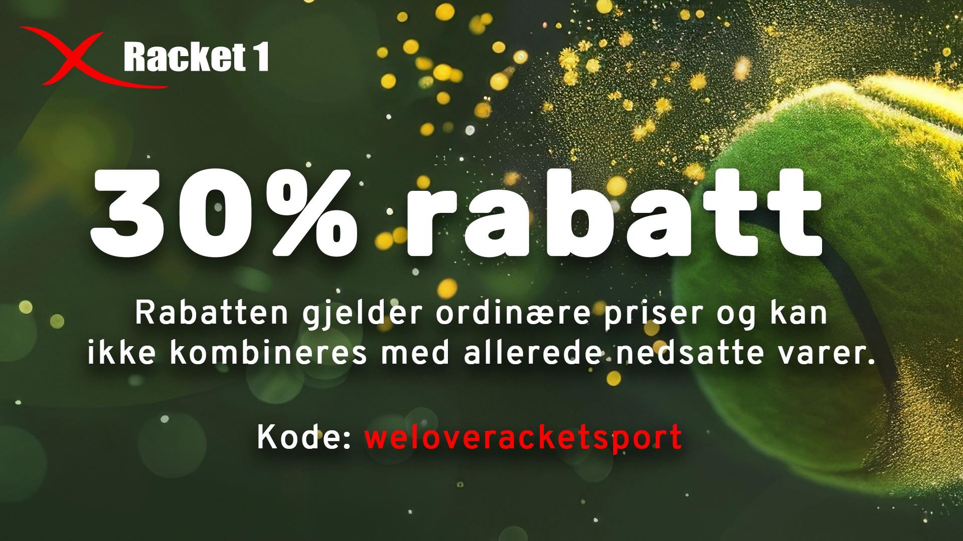Racket1 Facebook ad: Racket1 - tennis og padel