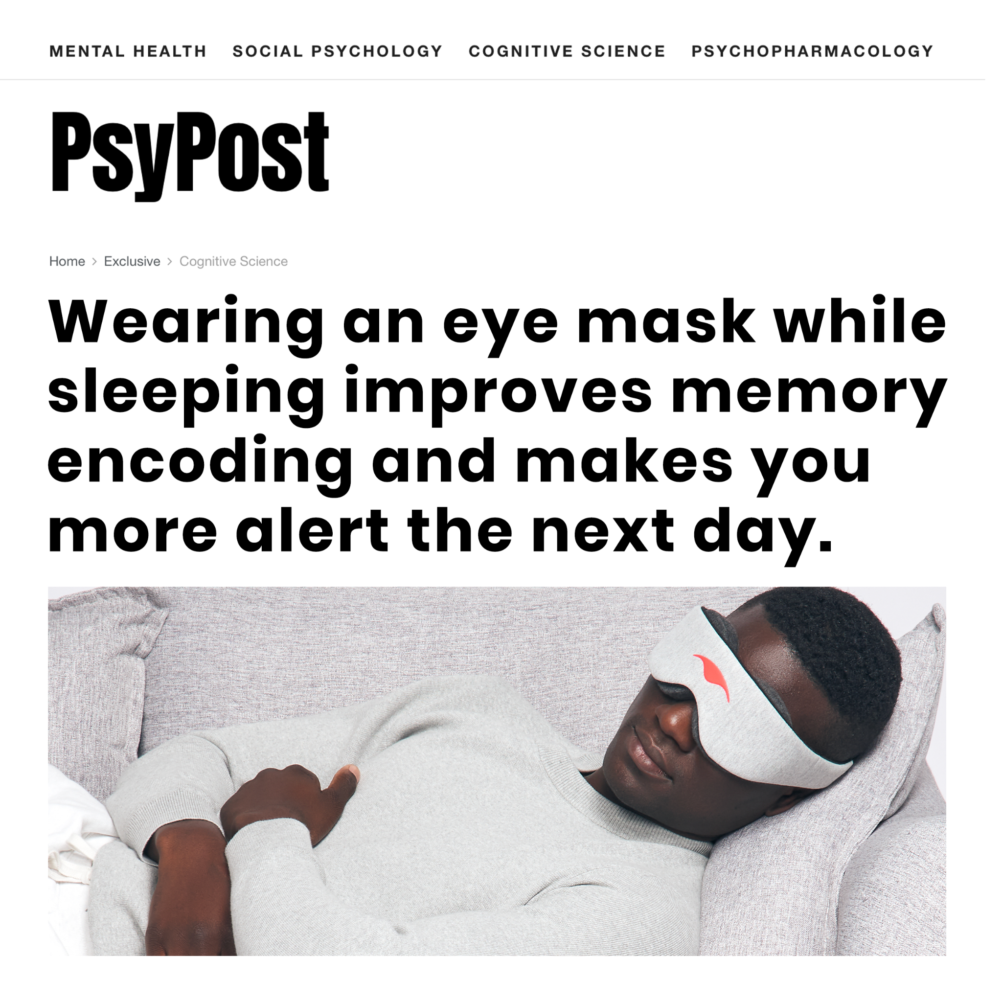 Manta Sleep Facebook ad