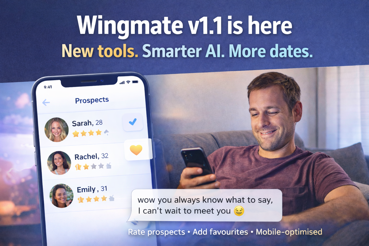 Wingmate Facebook ad
