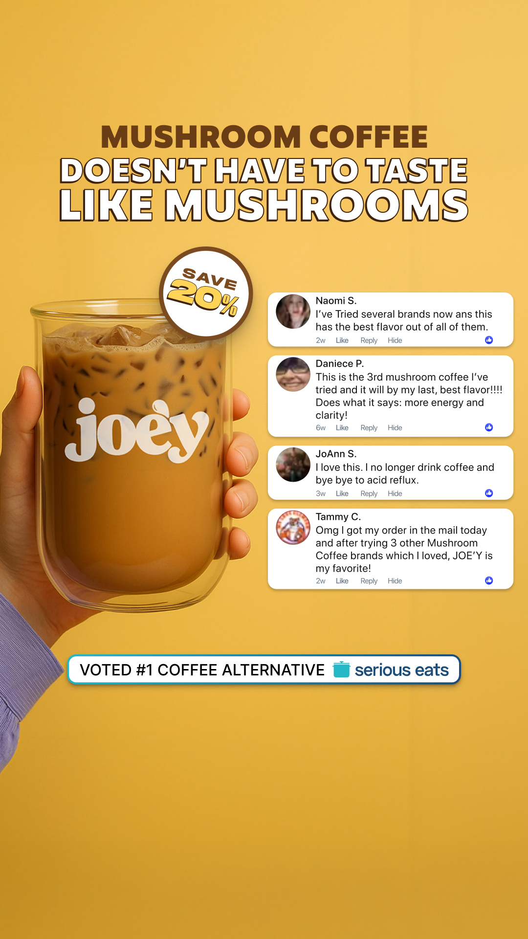 Joe'y Facebook ad