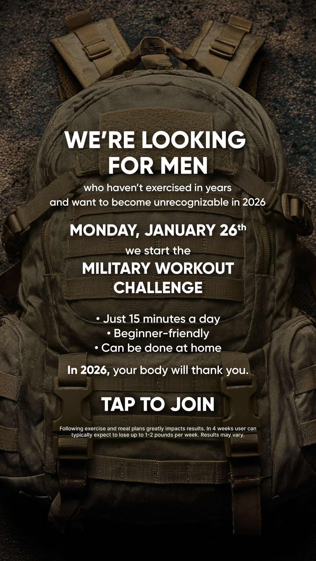 BetterMe Men Facebook ad