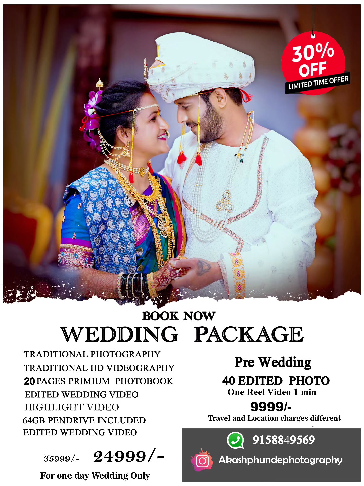 Akash Phunde Photography and Videography Facebook ad: Hurry up
