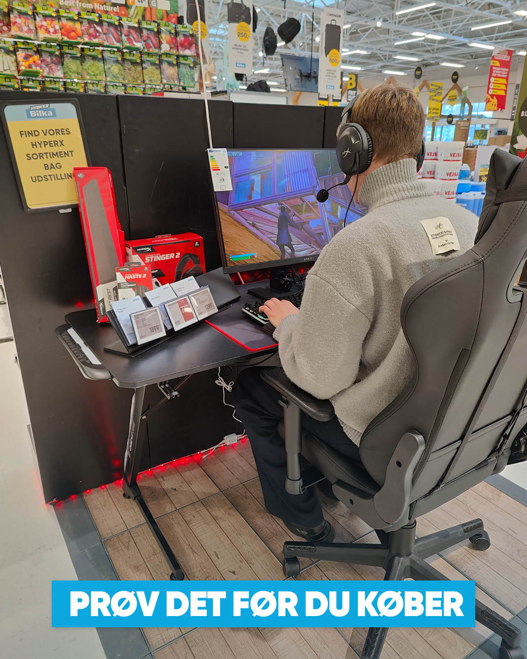 Bilka Facebook ad: Se mere i avisen