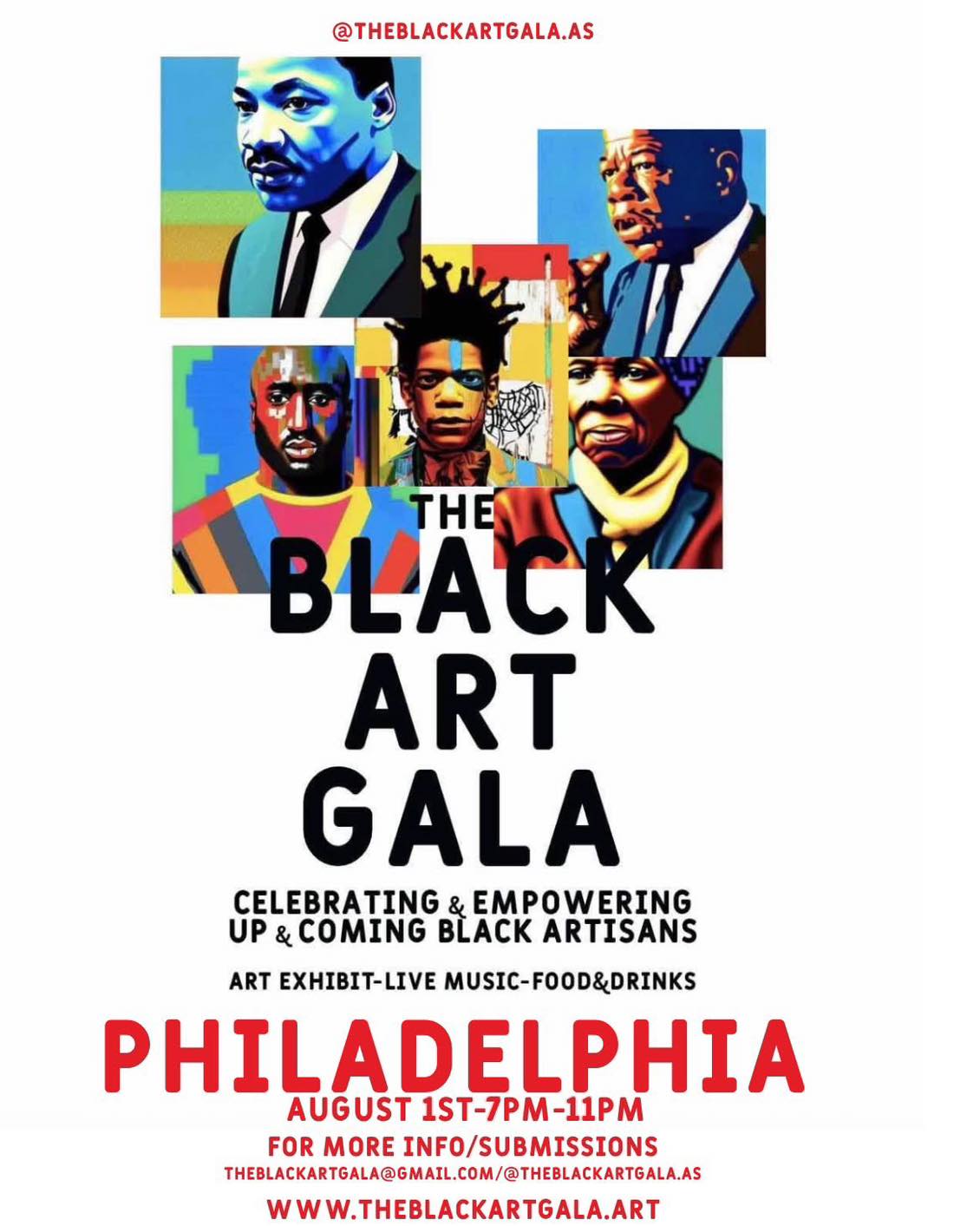 The Black Art Gala Facebook ad: NOW ACCEPTING ARTISTS & VENDORS!