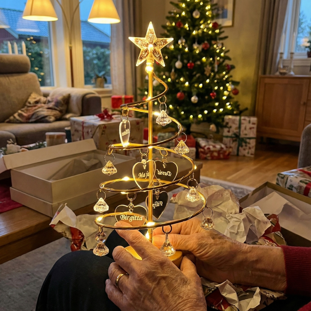 Ristal Facebook ad: Personalized Christmas Tree Light