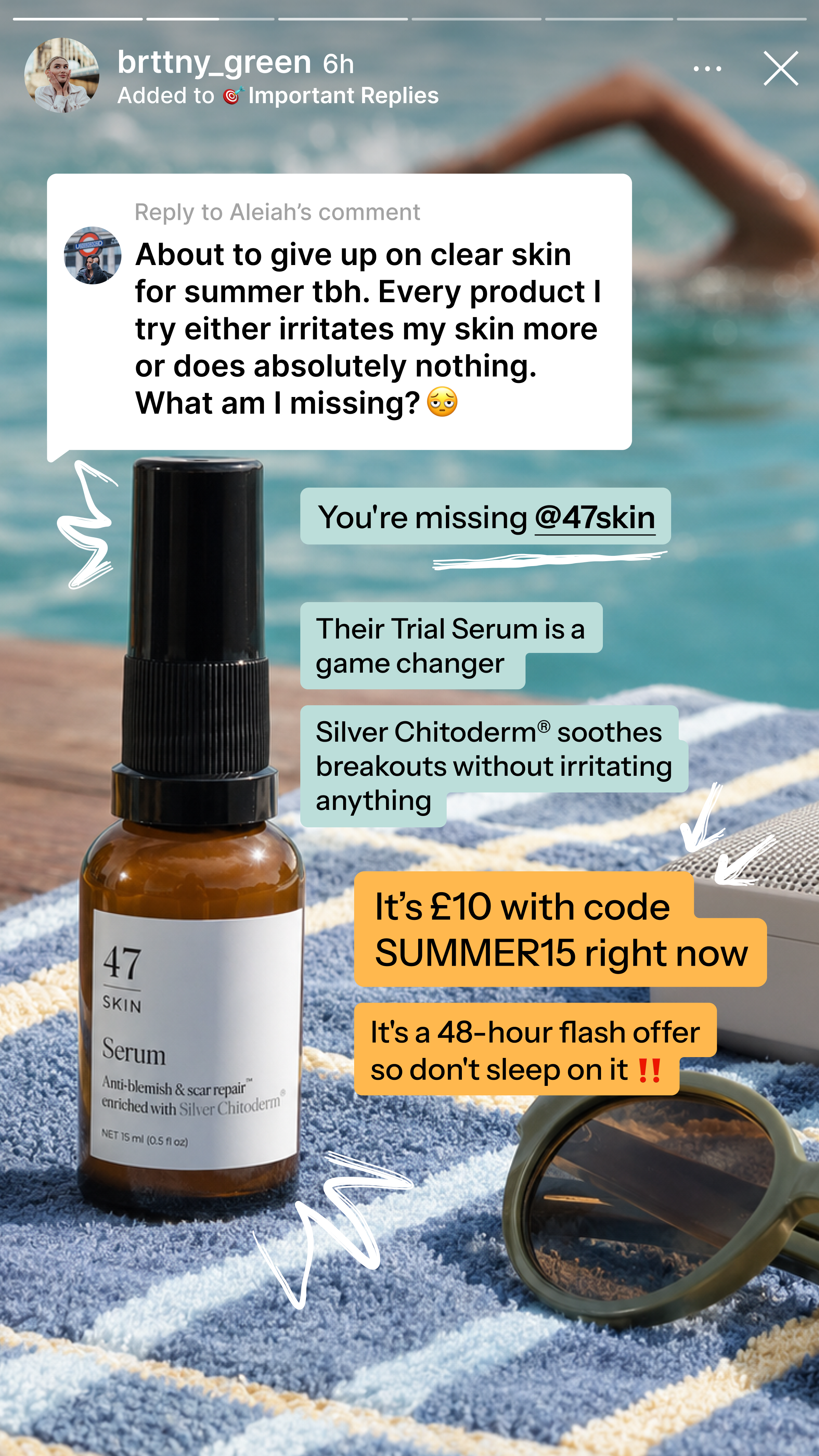 47Skin Facebook ad