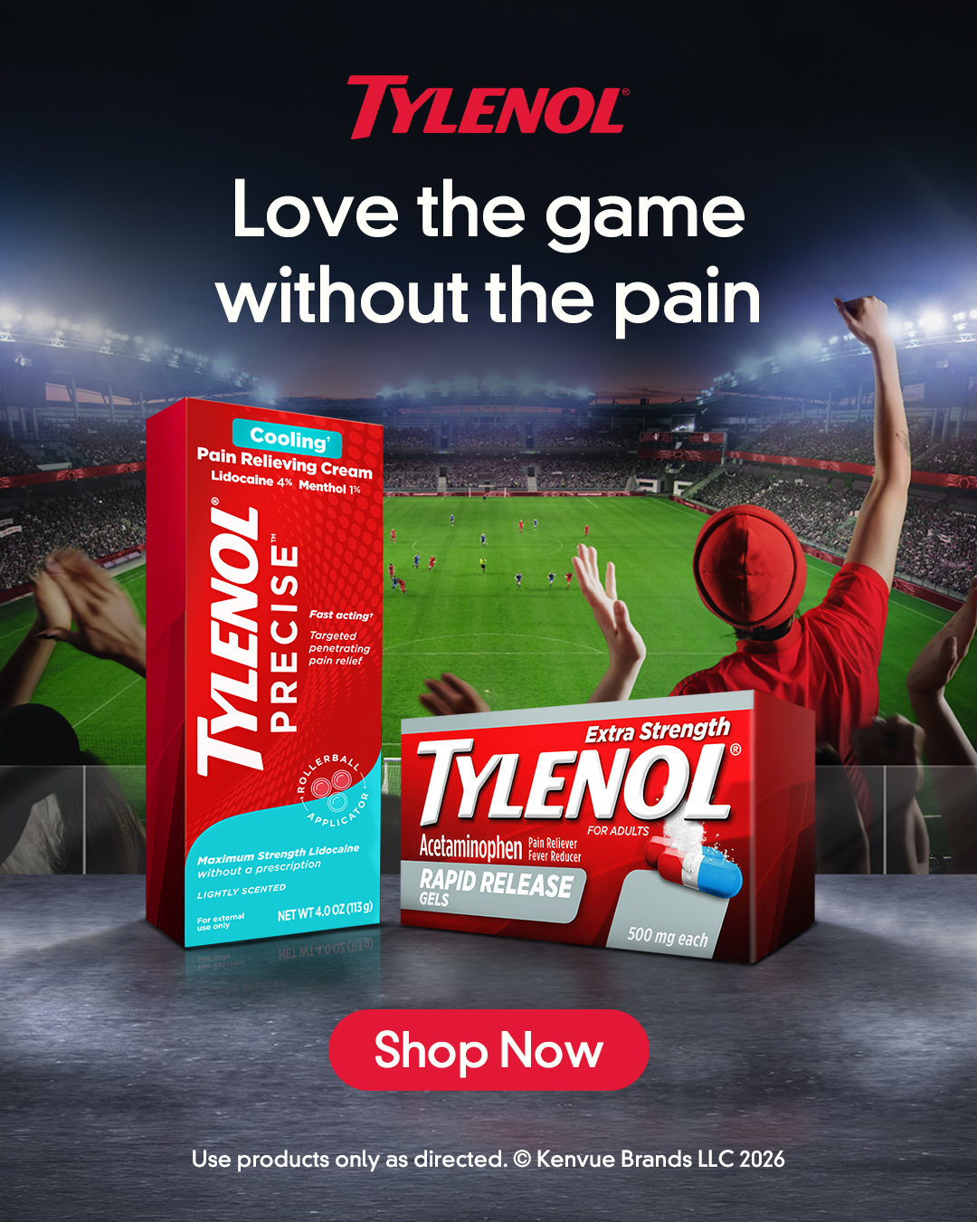 TYLENOL Facebook ad from Jul 14, 2026