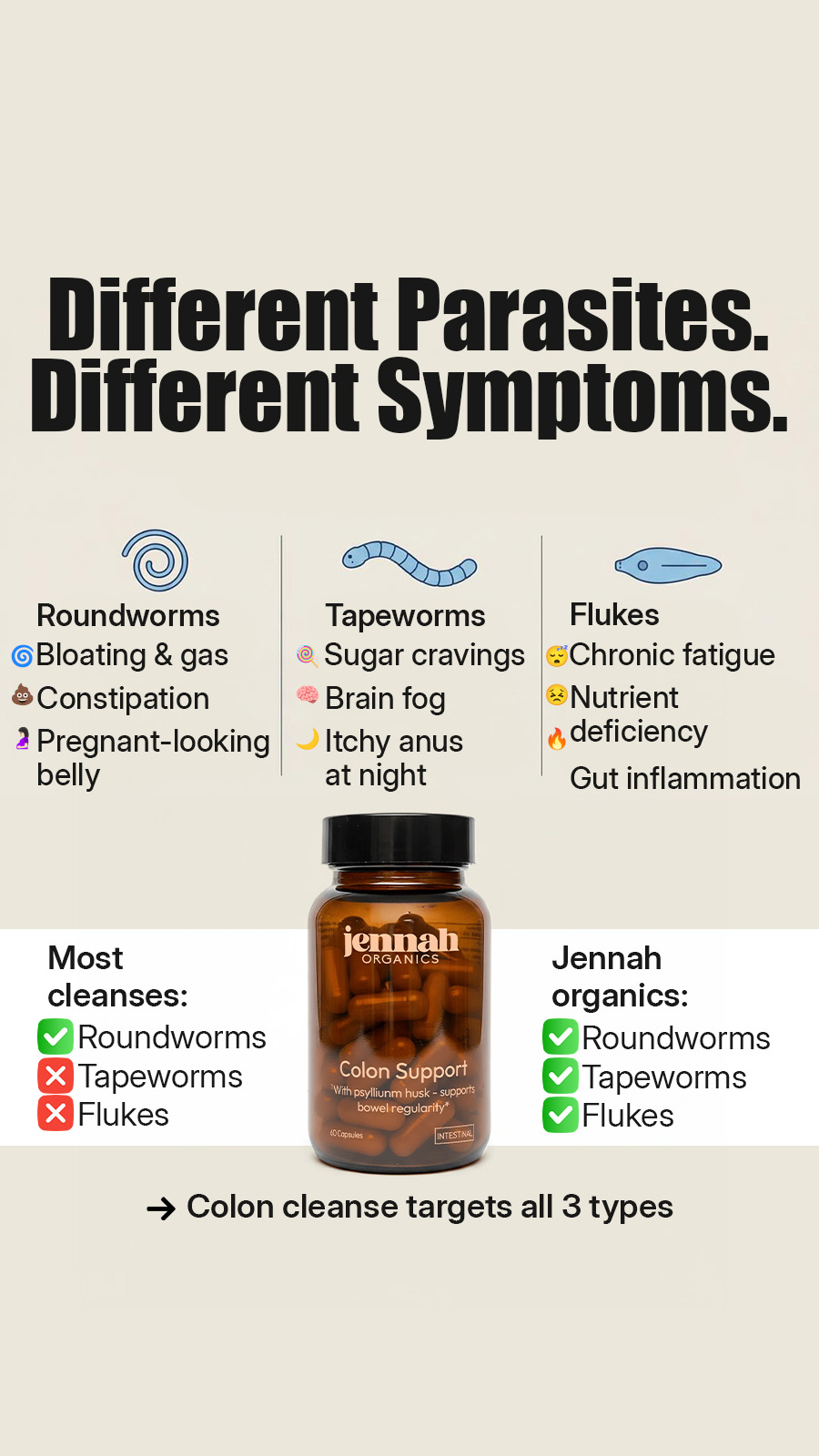 Jennah Organics Facebook ad