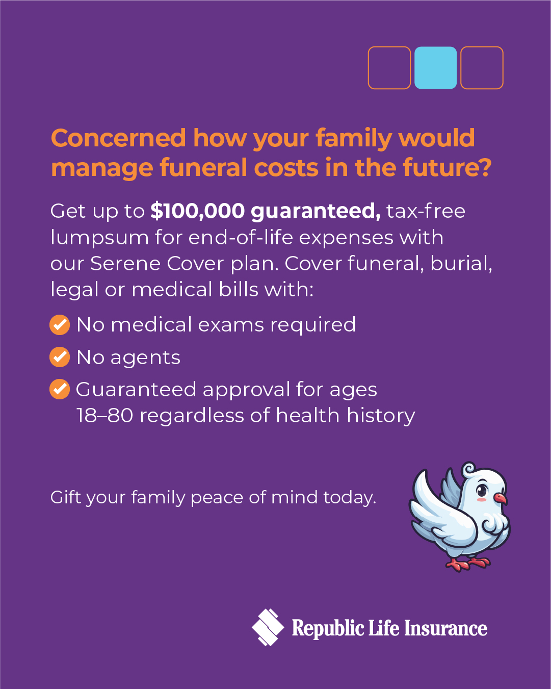 Republic Life Insurance Facebook ad: Contact Us - Republic Life Insurance