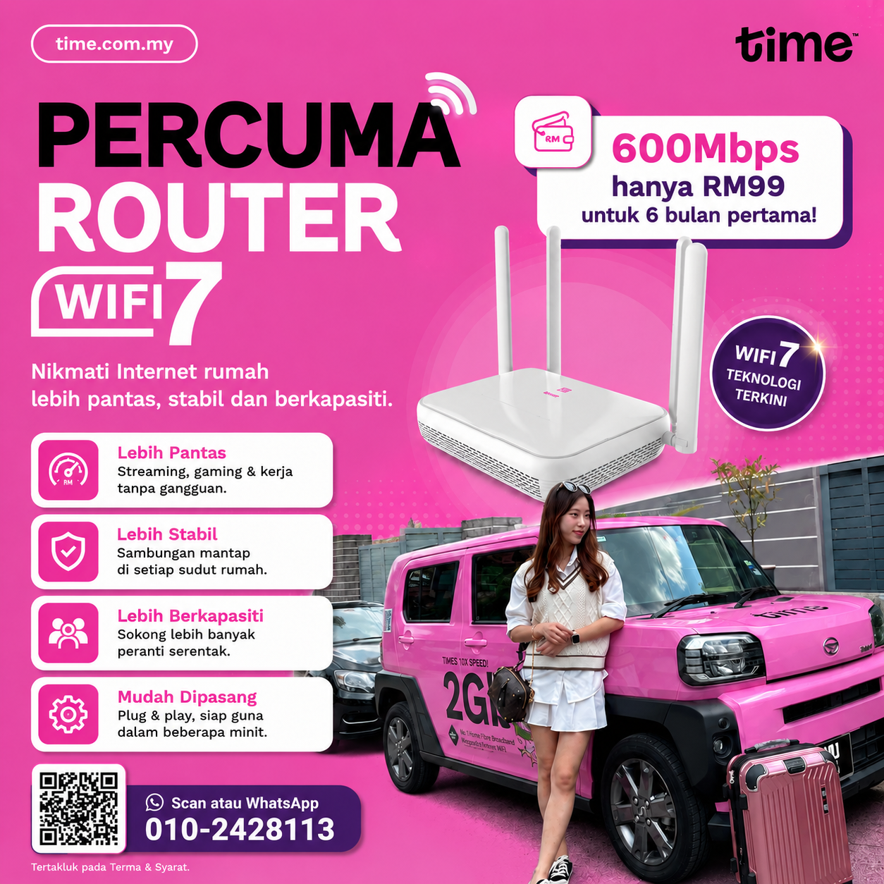 TIME FIBRE Internet Facebook ad