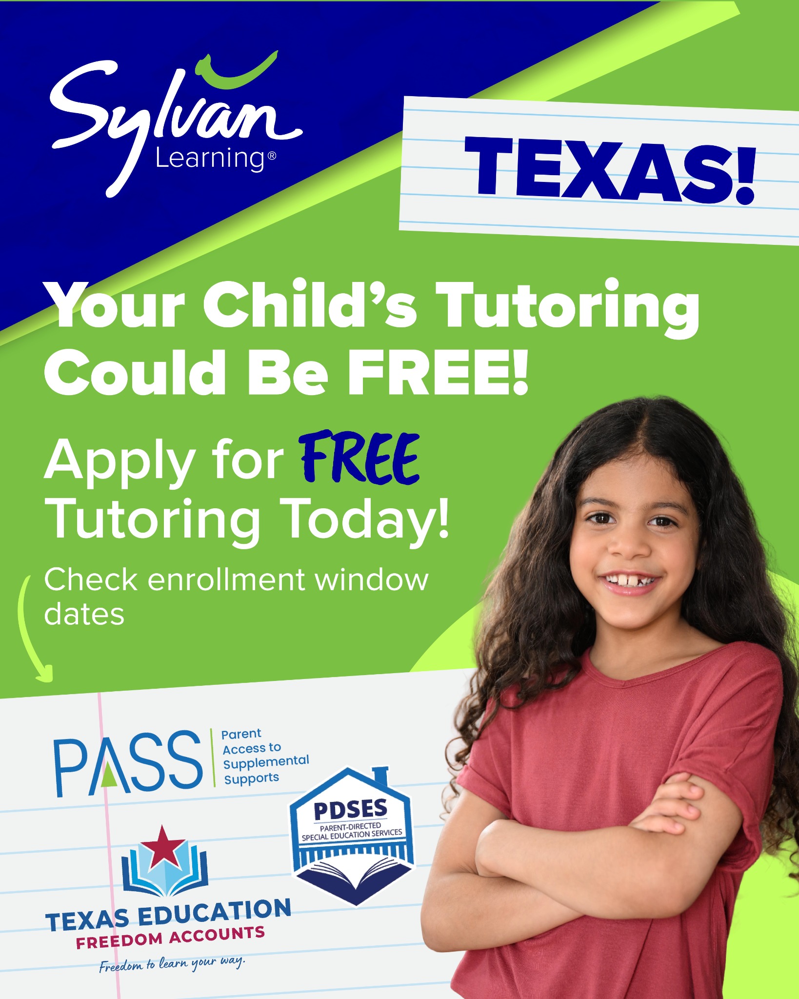 Sylvan Learning Facebook ad