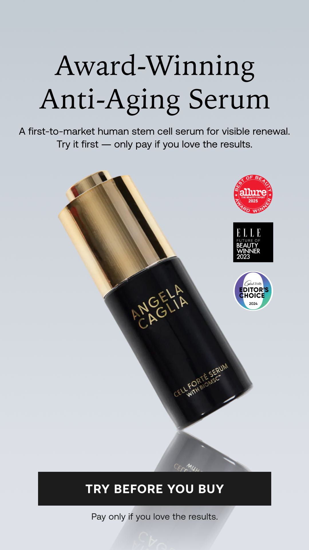 Angela Caglia Skincare Facebook ad