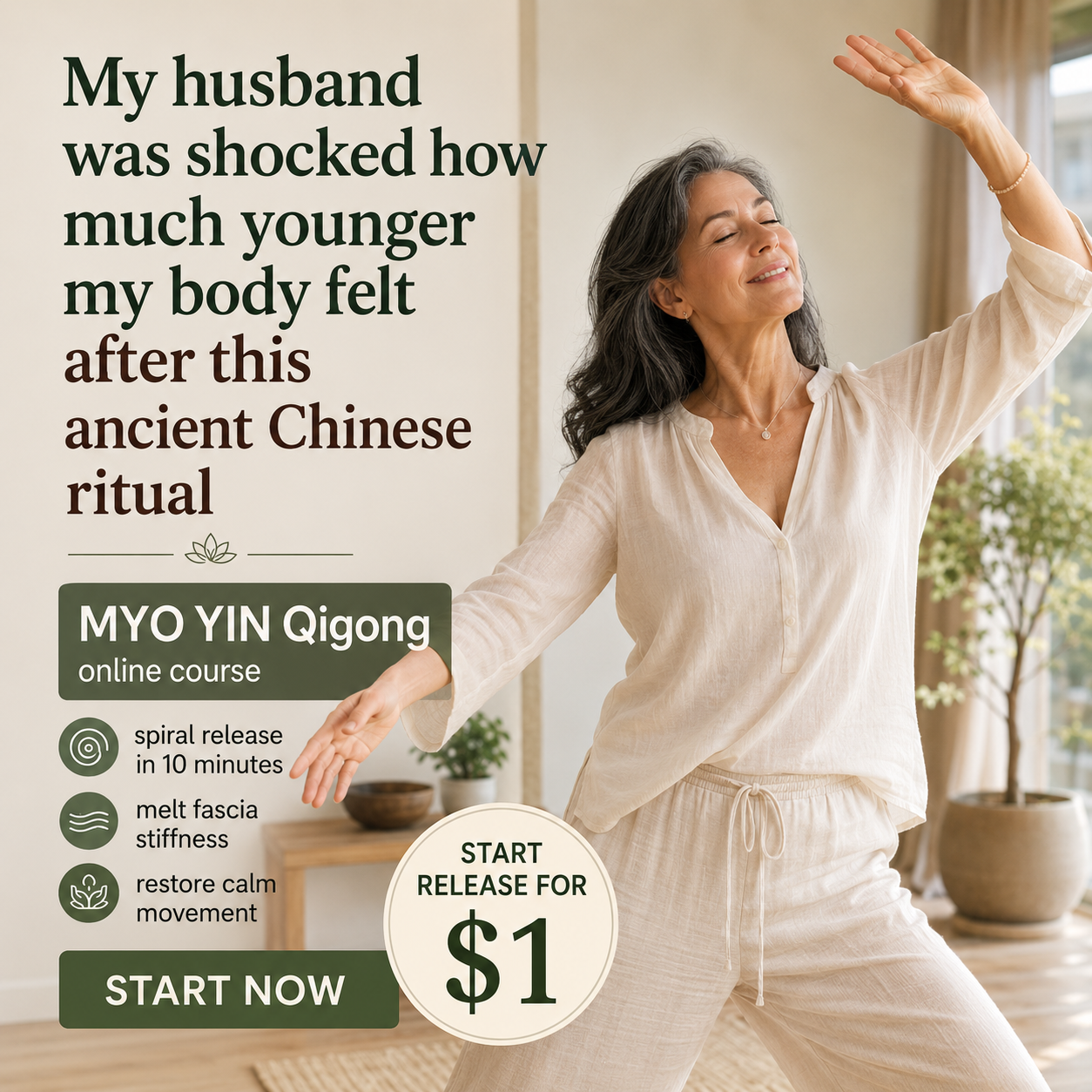 Truelifeflow Facebook ad: Tight shoulders that never fully relax?