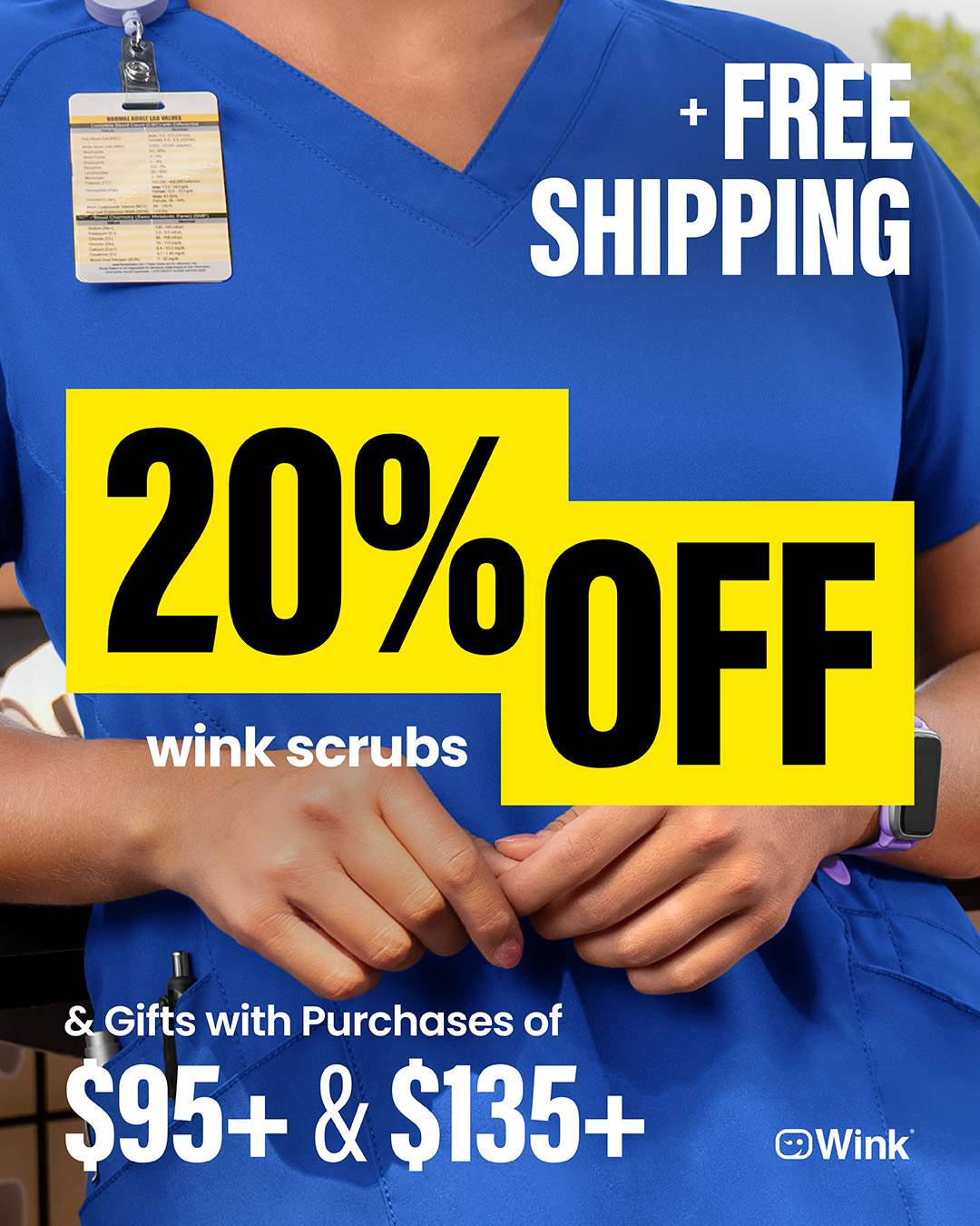 Wink Scrubs Facebook ad
