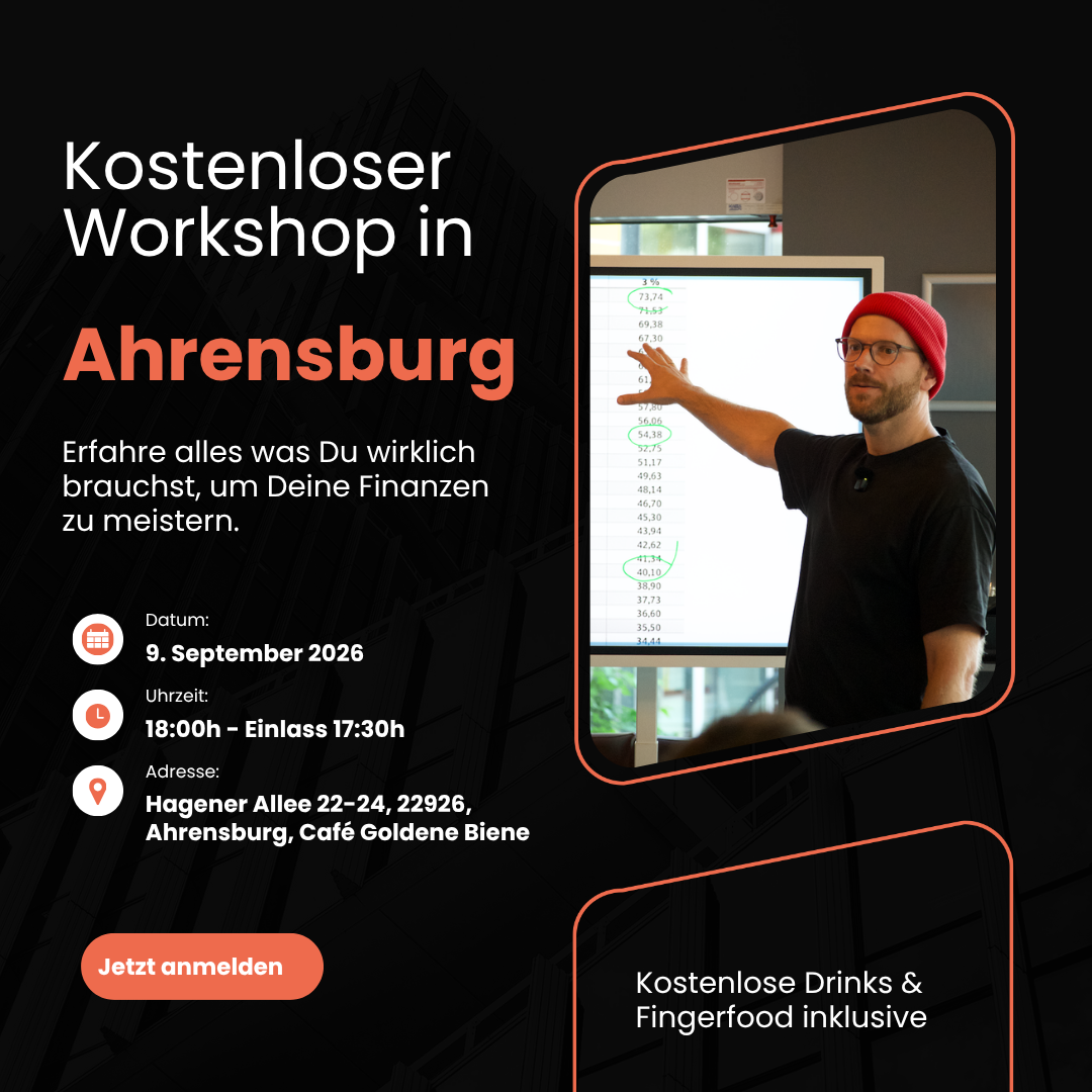 Investhafen Facebook ad: Kostenloser Workshop: Vermögensaufbau mit ETFs & Immobilien!