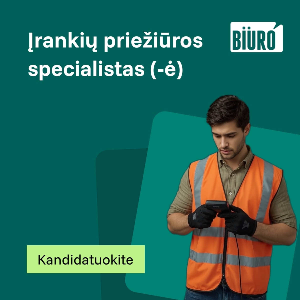 Biuro Facebook ad: Kandidatuokite vos keliais paspaudimais!