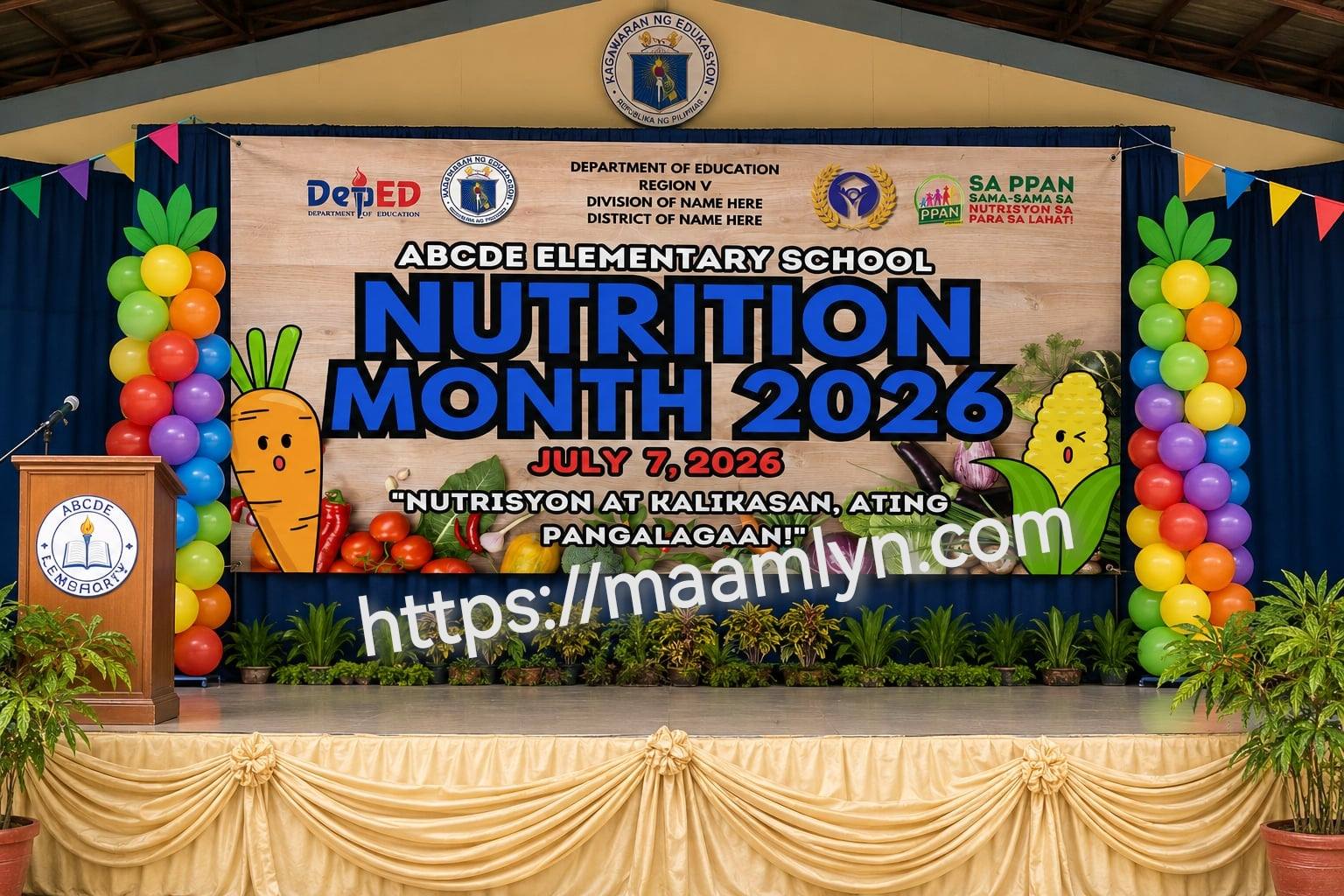 Ma'am Lyn's Online Shop Facebook ad: NUTRITION MONTH 2026