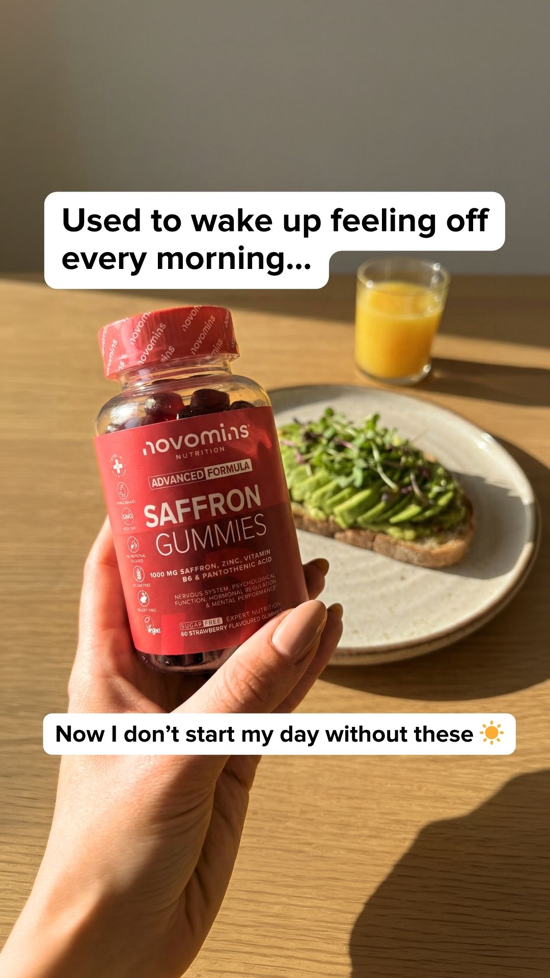 Novomins Nutrition Facebook ad