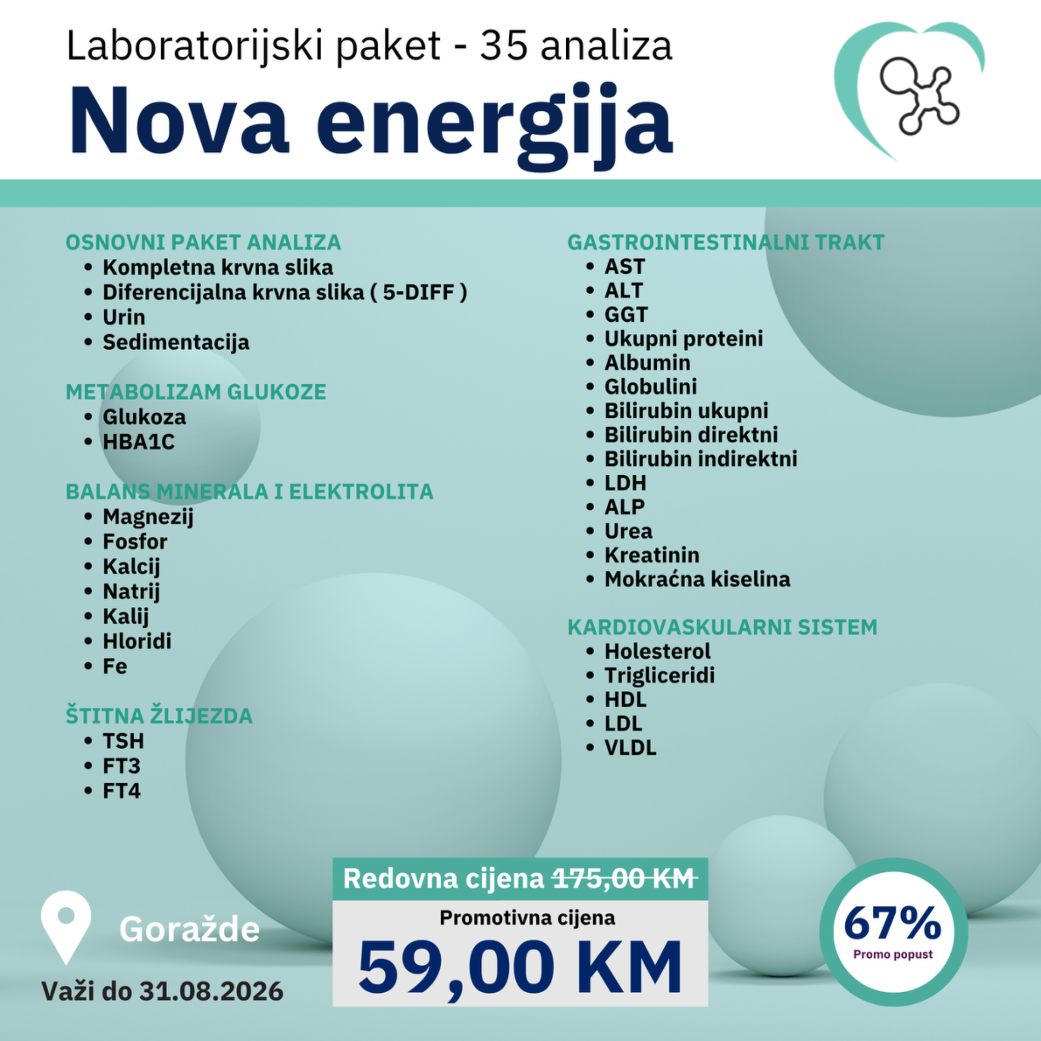 Poliklinika Atrijum Facebook ad: Promo: Nova energija