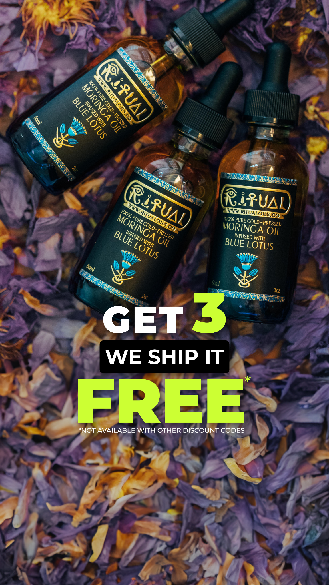 Ritual Oils Facebook ad