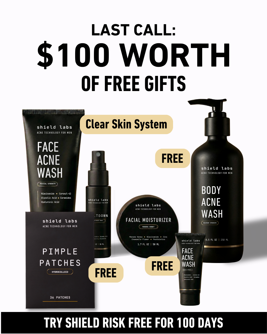 Shield Labs Facebook ad