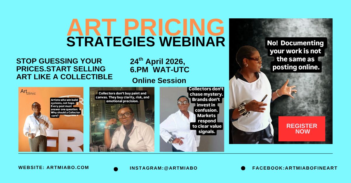 Artmiabofineart Facebook ad: Art marketing for Artists & Collectors.