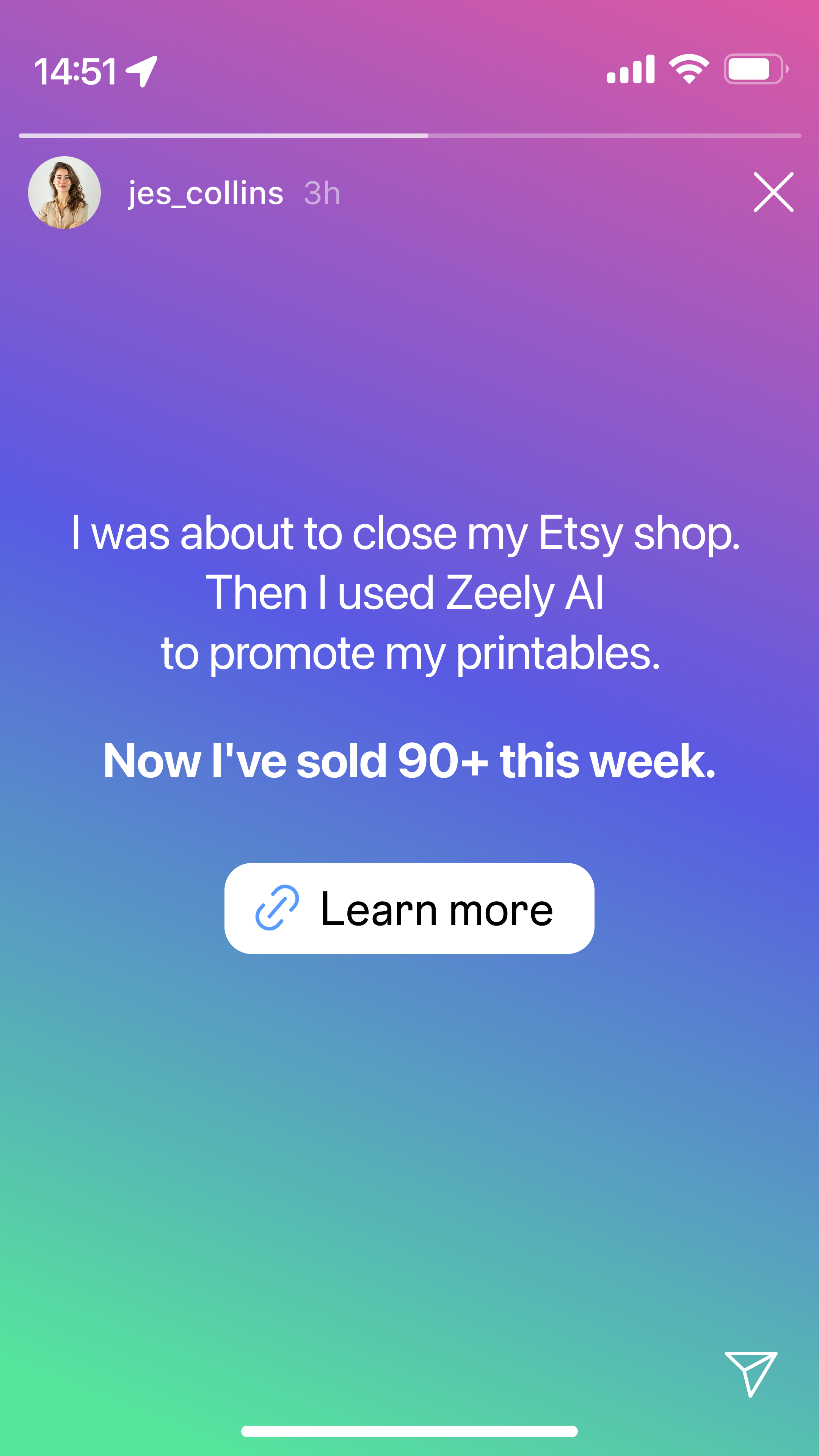 Zeely Facebook ad