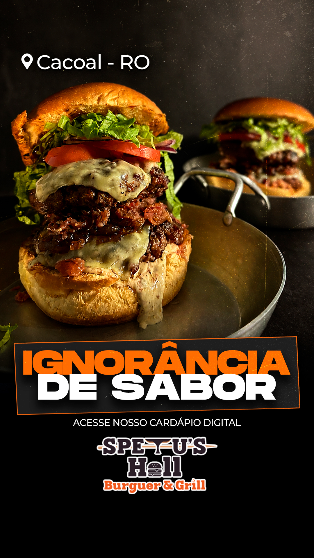 Spetu's Holl Facebook ad: O Melhor Hambúrguer na Brasa de Cacoal