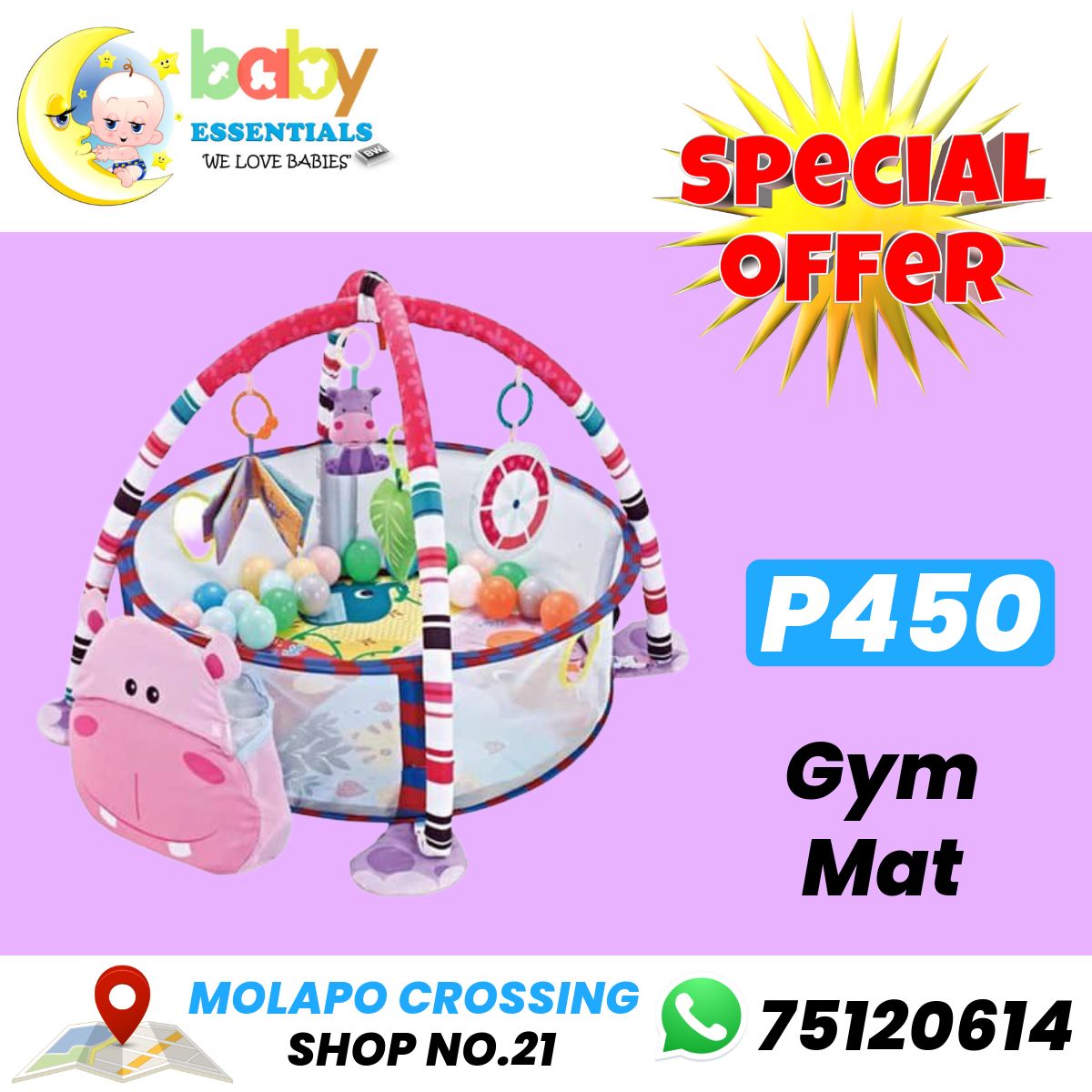 Baby Essentials bw Facebook ad: SPECIAL OFFER
