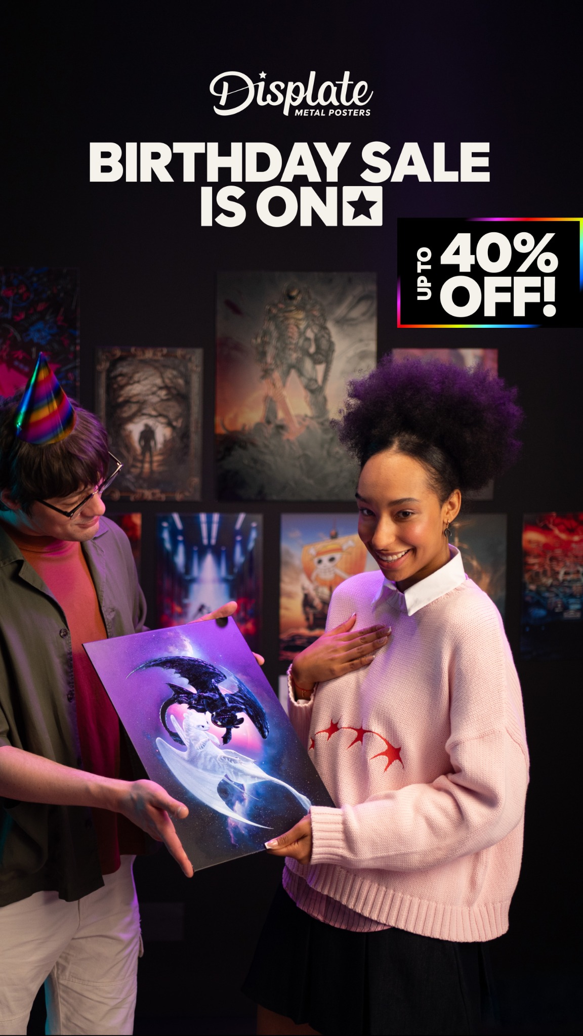Displate Facebook ad