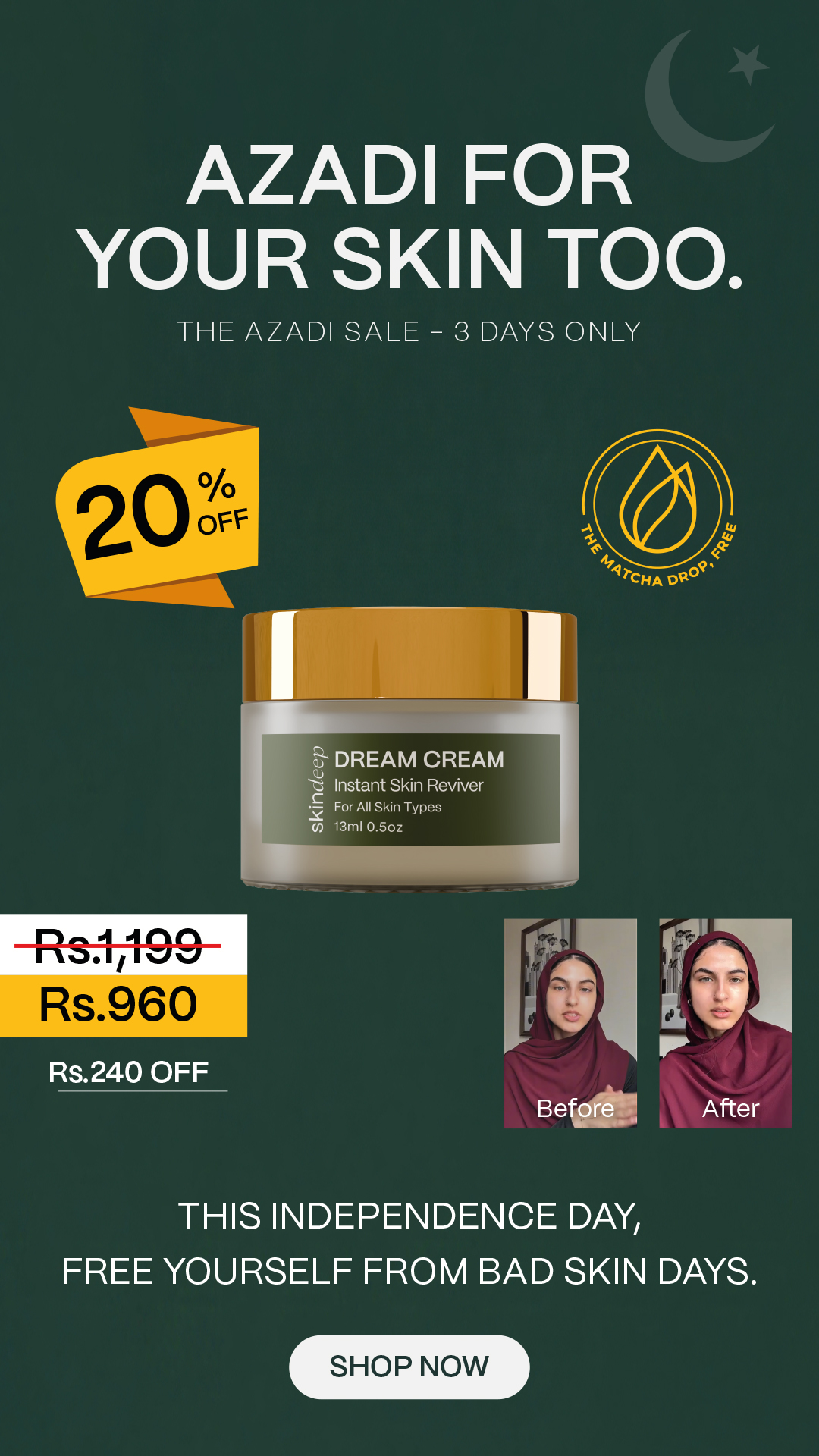 Skin Deep Facebook ad