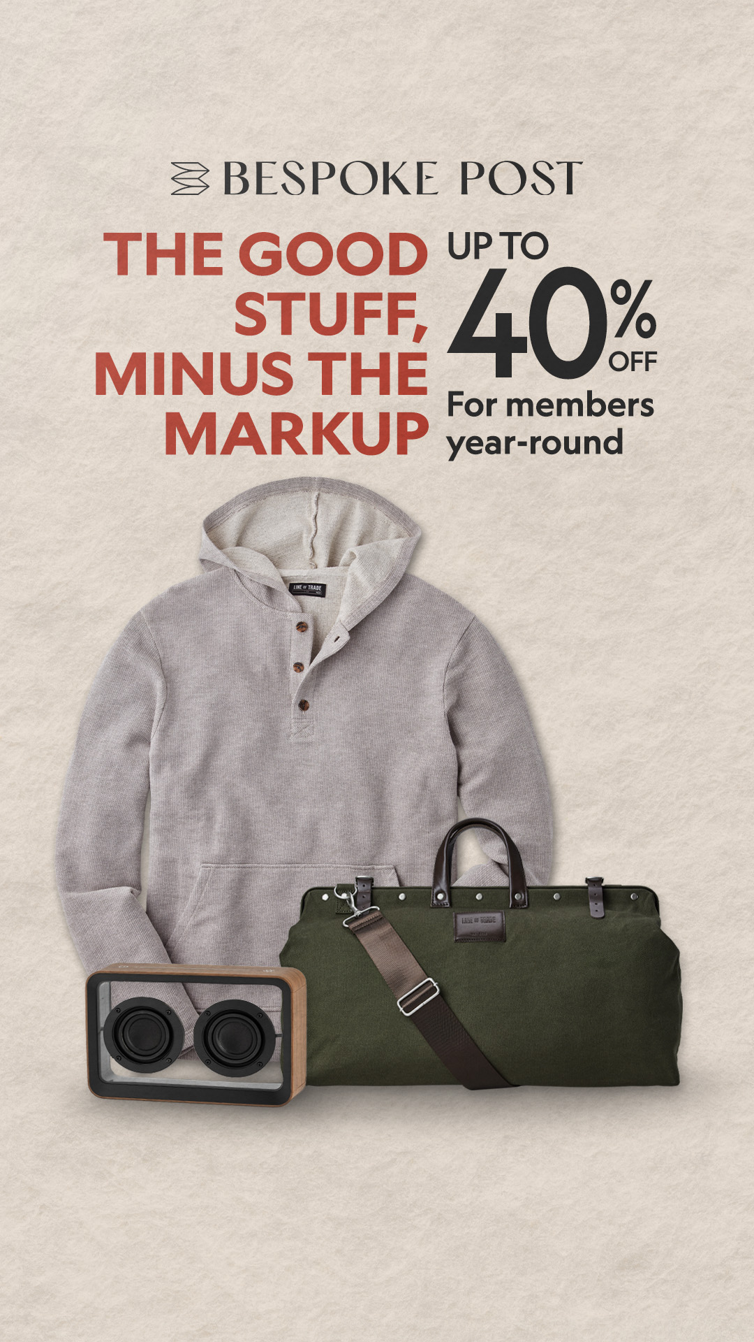 Bespoke Post Facebook ad
