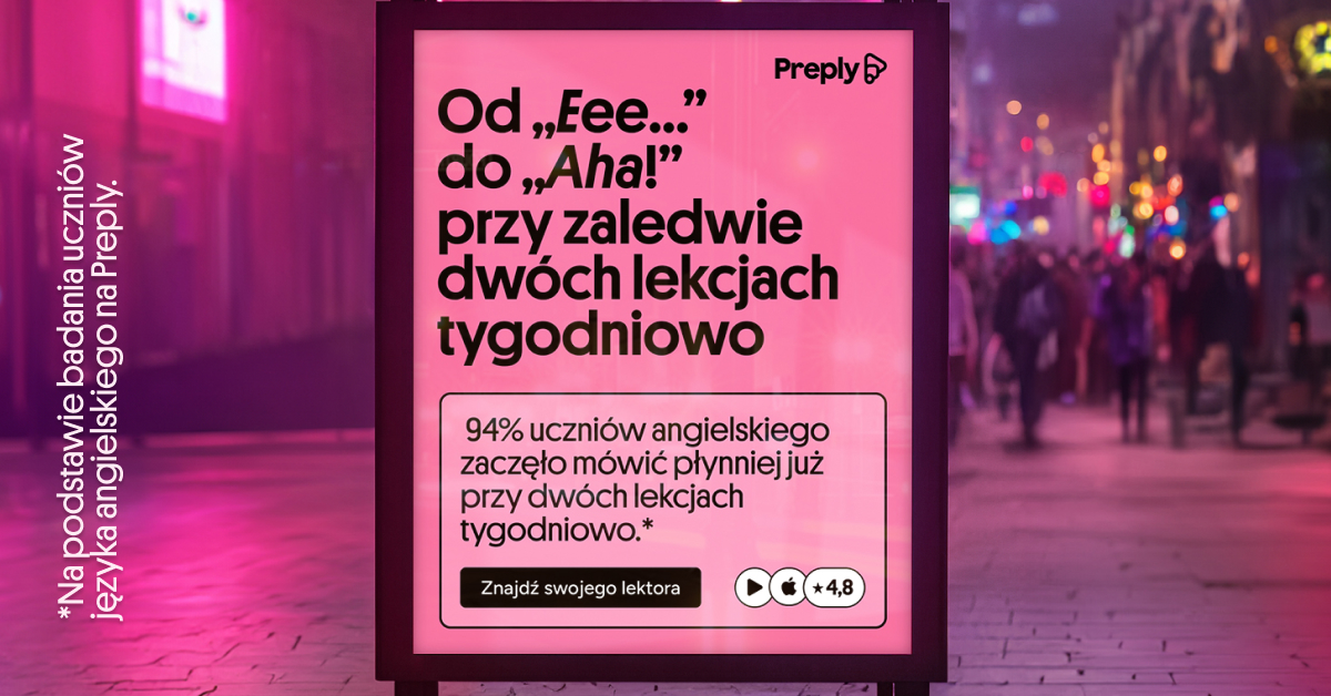 Preply Facebook ad