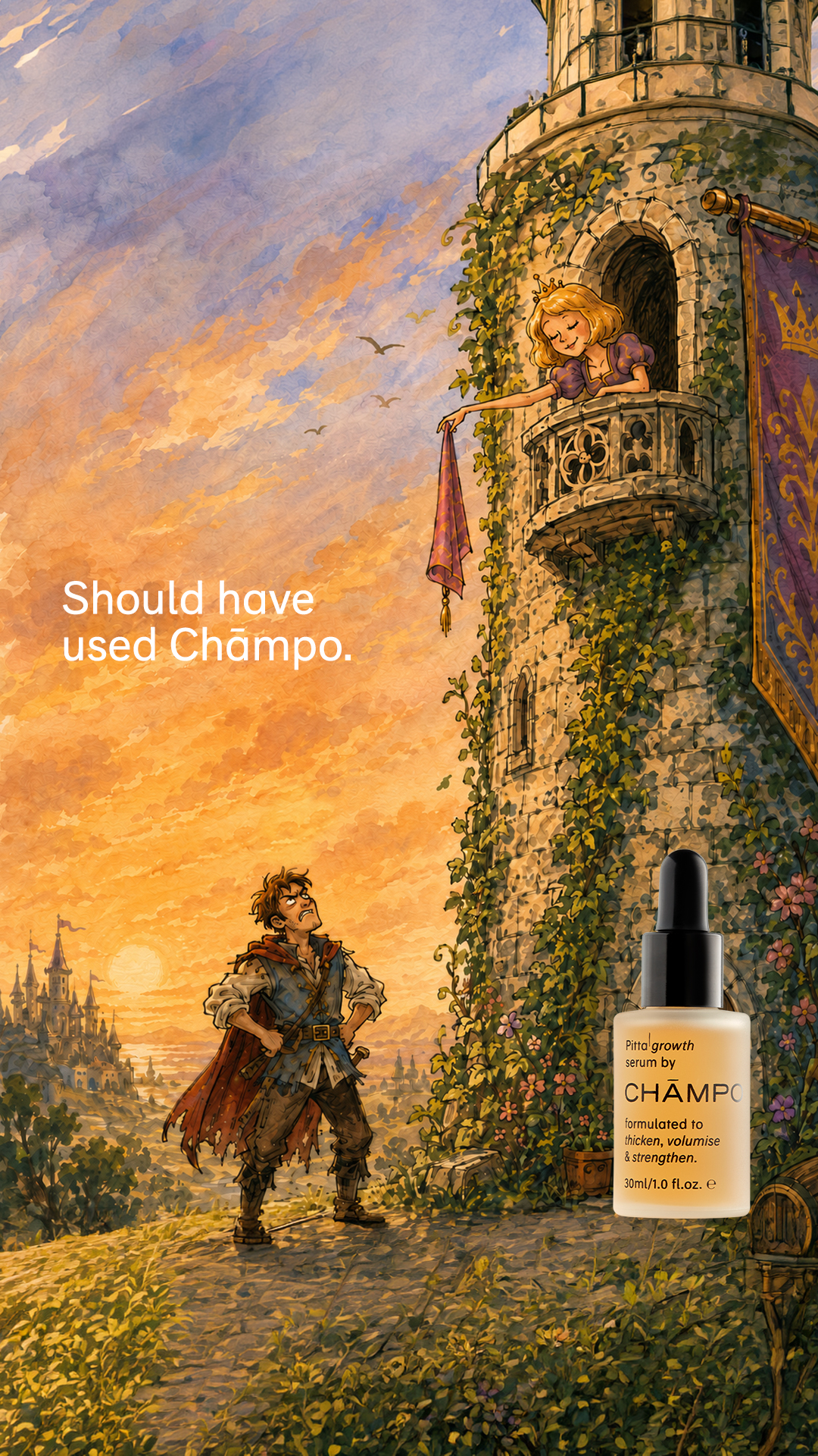 Chāmpo Haircare Facebook ad