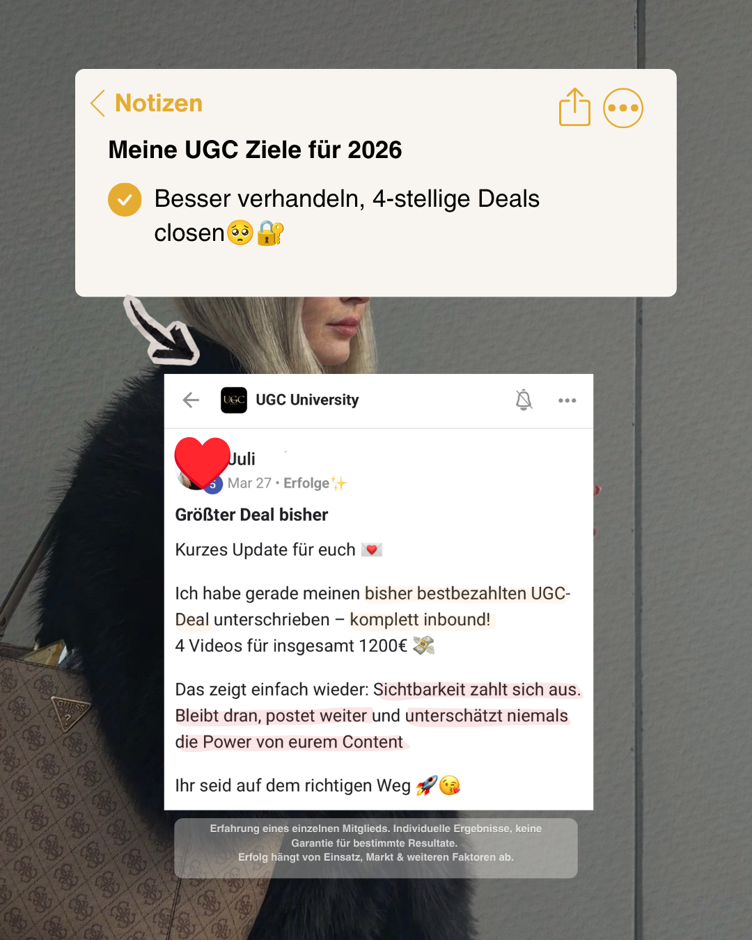 UGC Sophia Facebook ad