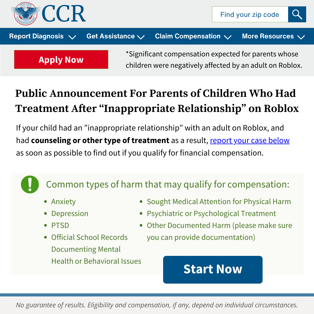 Compensation Claim Review Facebook ad