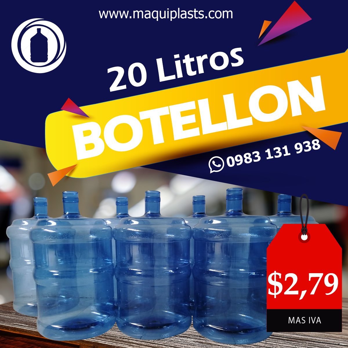 Maquiplast Facebook ad: Chatea con nosotros