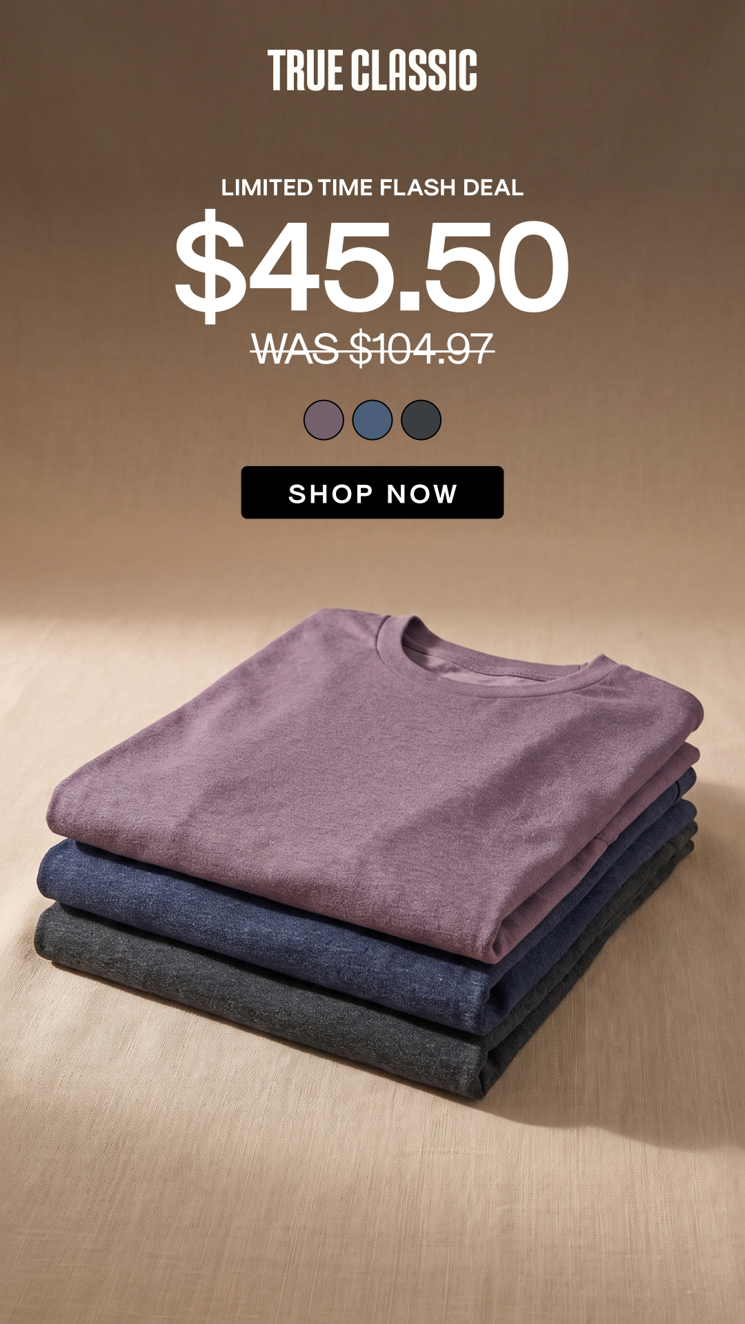 True Classic Facebook ad