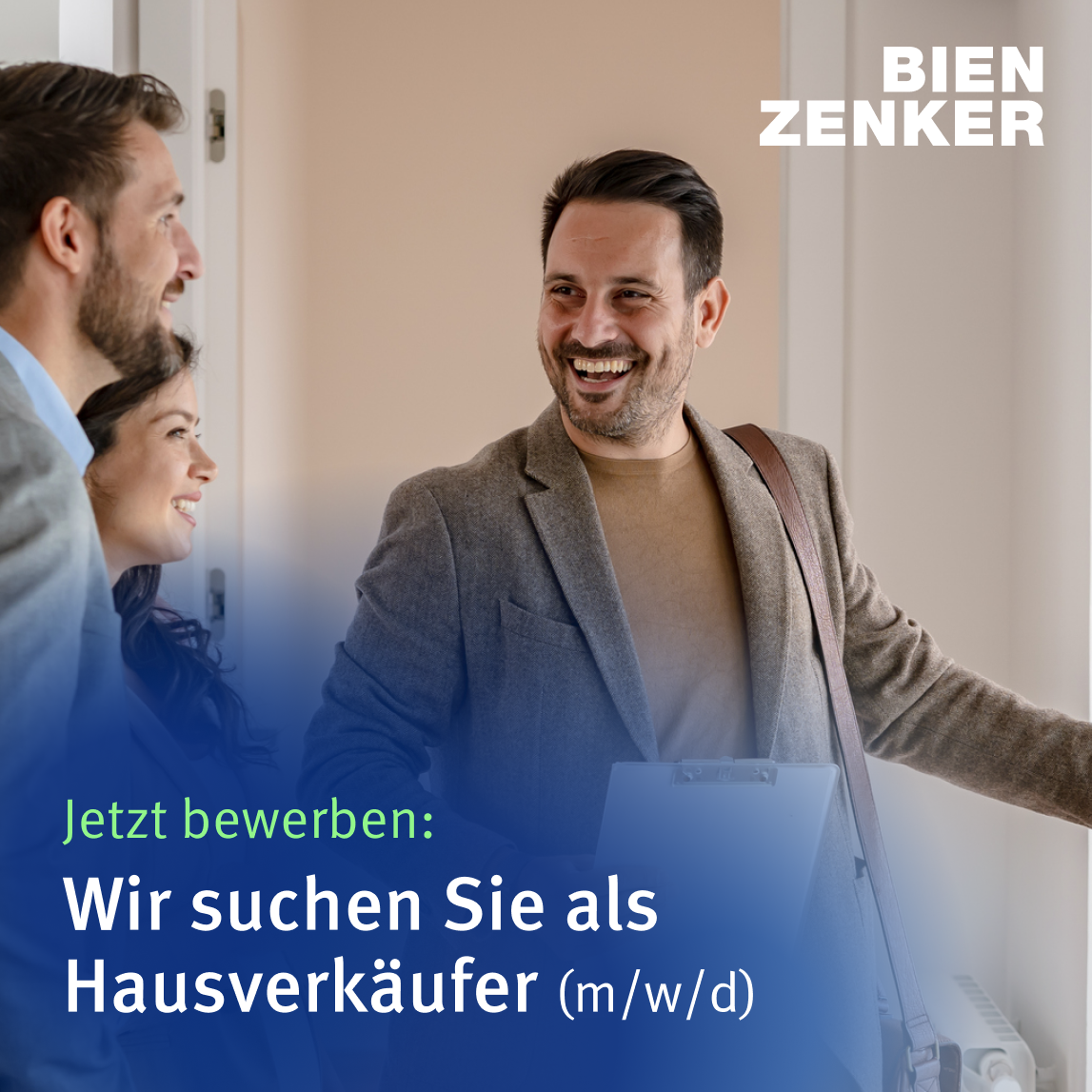 Bien-Zenker Facebook ad: Traumhäuser verkaufen, Karriere starten.