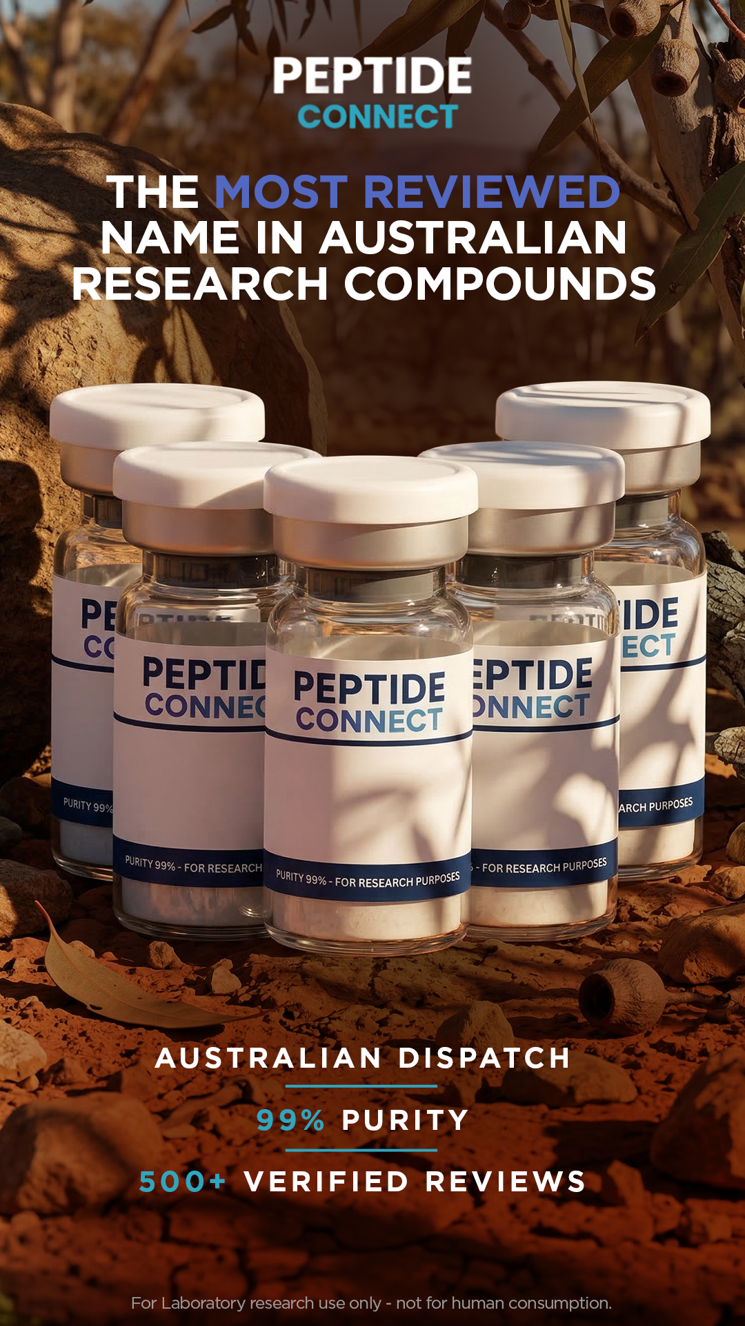 PeptideConnect Facebook ad from Aug 3, 2026
