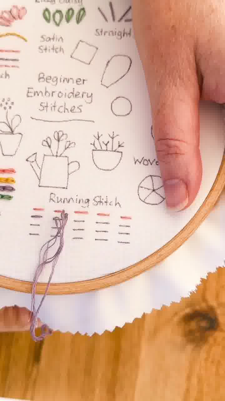 Clever Poppy Facebook ad: Embroidery Kit for Beginners