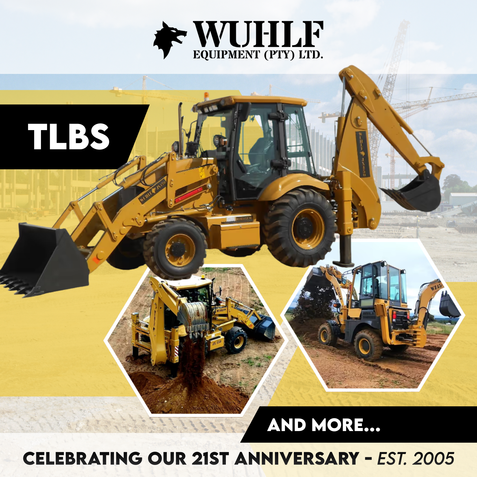 Wuhlf Equipment Facebook ad: TLBs for Sale