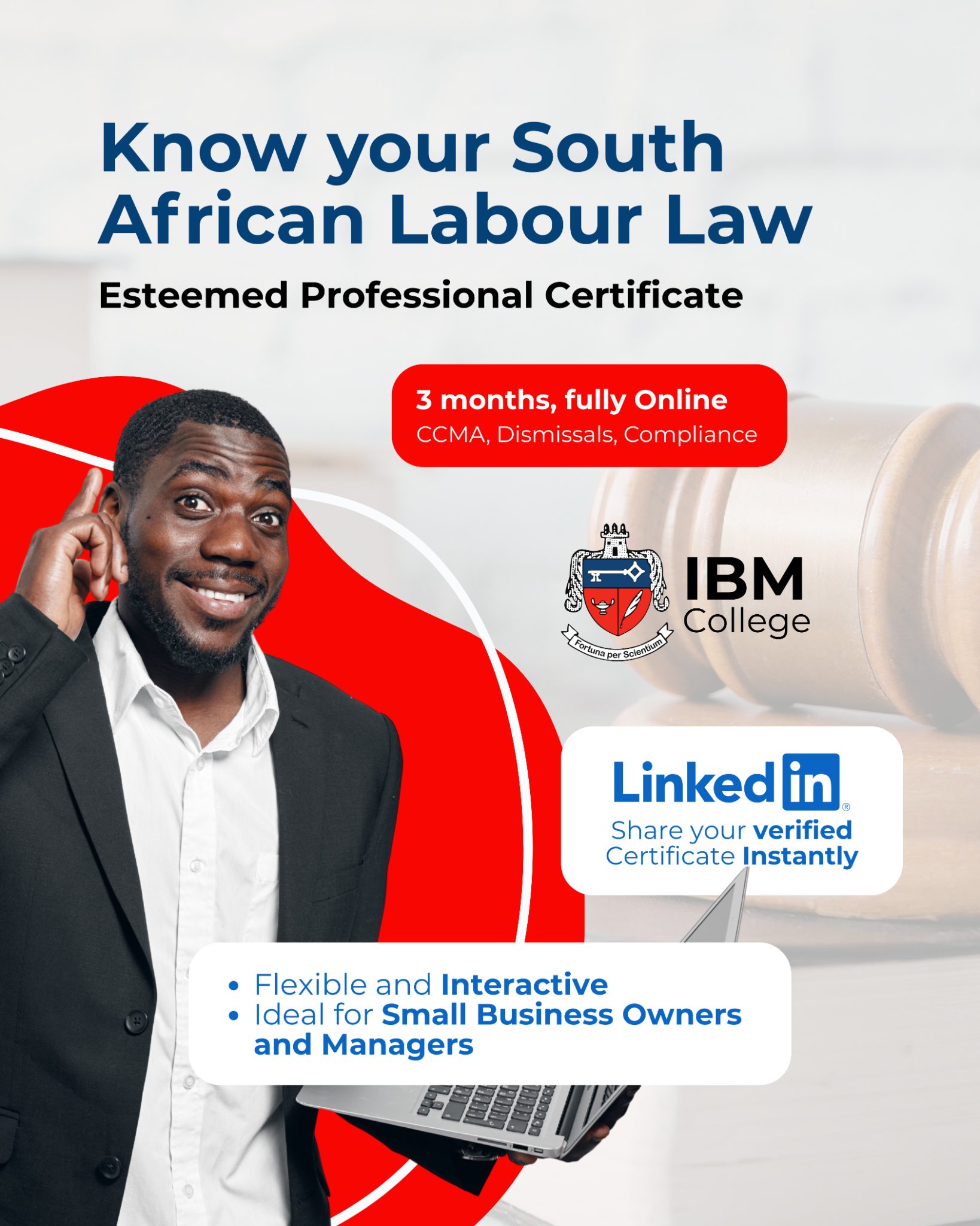 Institute of Business Management Facebook ad