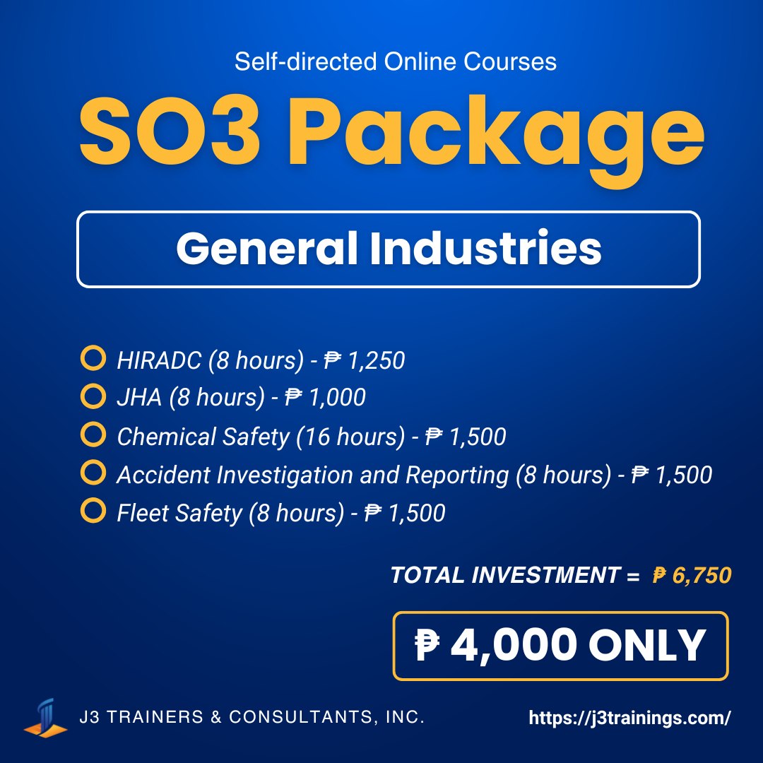 J3 Trainers and Consultants, Inc. Facebook ad