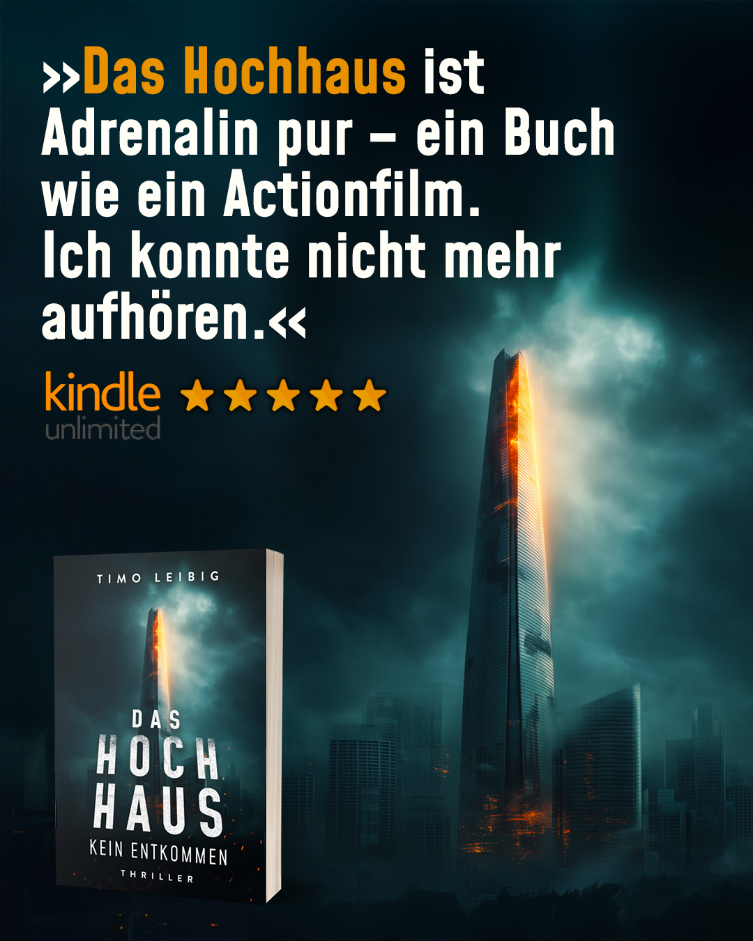Spannende Thriller von T. L. Facebook ad