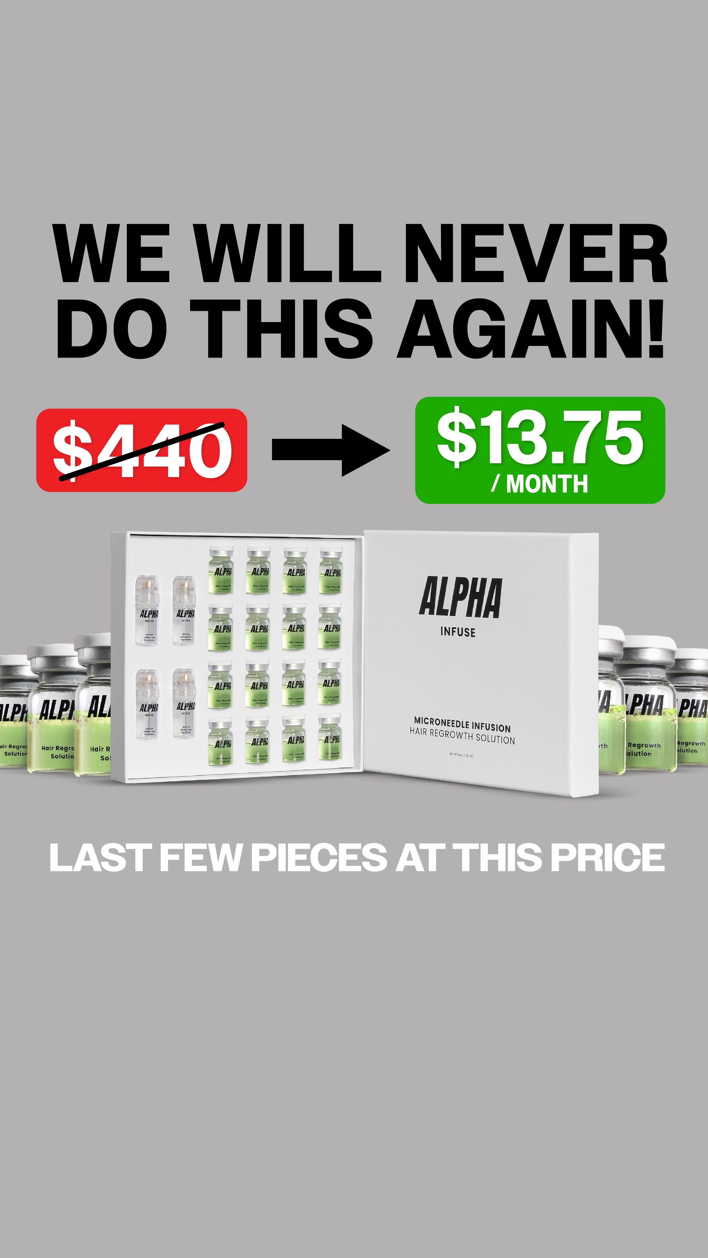 AlphaInfuse Facebook ad