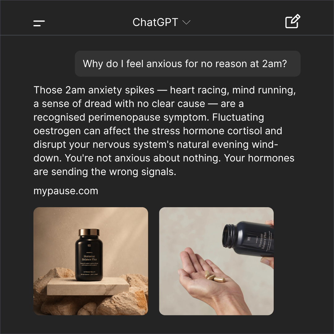 MyPause Health Facebook ad